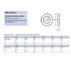 Lapos alátét standard M08 (D8,4) sárgaréz