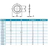 Belsőfogazású alátét ritka M10 (D10,5) DIN 6797J