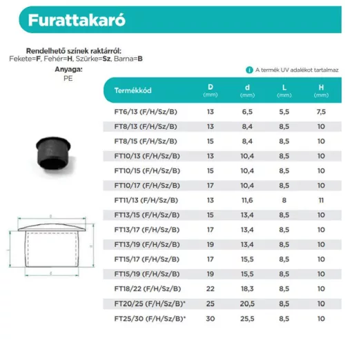 LYUKDUGÓ D13/18-19 FEKETE