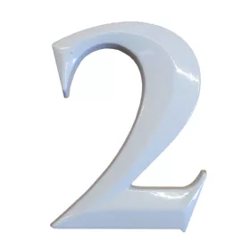 HÁZSZÁM FEHÉR ÖNTÖTT 2