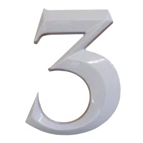 HÁZSZÁM FEHÉR ÖNTÖTT 3