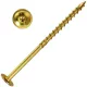 Ácsszerkezeti csavar, lapos peremes fejjel, Tx30, sárgára passz., 6x100 /50