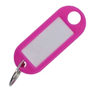 KULCSJELZŐTÁBLA MŰANYAG BEÍRÓS RÓZSASZÍN