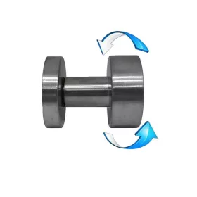 AJTÓGOMB FORGÓ INOX HENGERES 