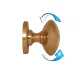 AJTÓGOMB FORGÓ ROZETTÁS CSILLOGÓ RÉZ 