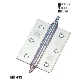 AJTÓZSANÉR  60*40mm INOX SZÖGLETES LEEMELHETŐ JOBBOS