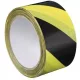 Figyelmeztető jelző ragsztószalag fekete/sárga, 60 mm x 66 m