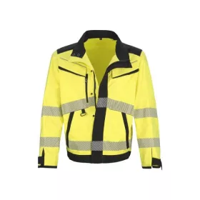   Top phoenix, HI2D J HI-VIS munkakabát, reflektív csíkok, rugalmas, fémmentes