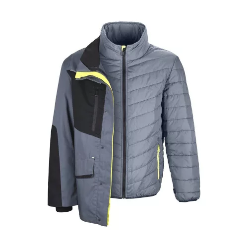 Kabát  TOP PHOENIX CO2D PRK 2XL fekete/szürke/fluosárga