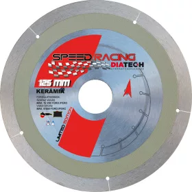   Gyémántvágótárcsa 125x7x22,23 MM SPEED RACING CSEMPE, KERÁMIA