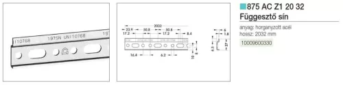 FÜGGESZTŐ SIN 2M-ES 875 10009600330