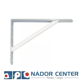   AMIG 9/5775 POLCTARTÓ KONZOL 400/275*30*4 FEHÉR NEHÉZ ÁTLÓVAL TB:225KG