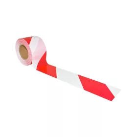 Jelölőszalag  75mmx500m piros-fehér