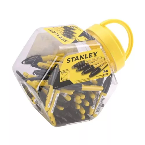 Jelölő filc fekete mini Stanley