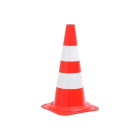 Közúti jelzőbója piros-fehér 54cm