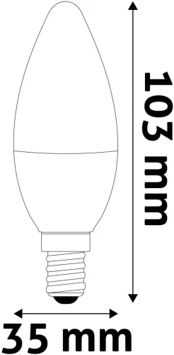 Avide LED Candle 6.5W E14 NW 4000K