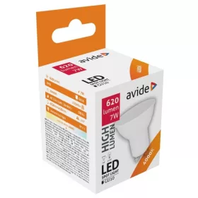 Avide LED Spot Alu+plastic 7W GU10 WW 3000K