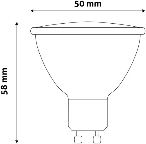 Avide LED Spot Alu+plastic 7W GU10 WW 3000K