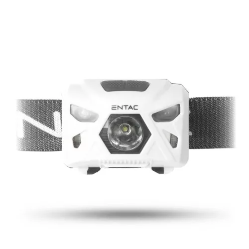 ENTAC FEJLÁMPA 5W SZENZOROS XPE+PIROS FÉNY, FEKETE EHL-5W-PB-S