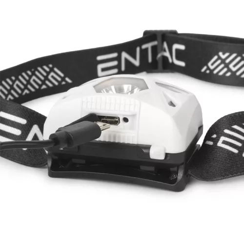 ENTAC FEJLÁMPA 5W SZENZOROS XPE+PIROS FÉNY, FEKETE EHL-5W-PB-S