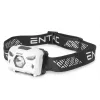 ENTAC FEJLÁMPA 5W SZENZOROS XPE+PIROS FÉNY, FEKETE EHL-5W-PB-S