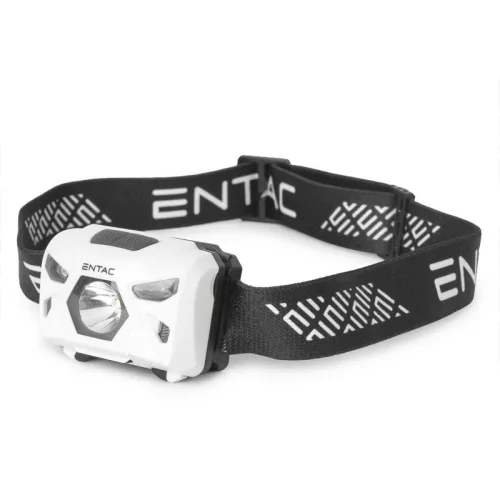ENTAC FEJLÁMPA 5W SZENZOROS XPE+PIROS FÉNY, FEKETE EHL-5W-PB-S