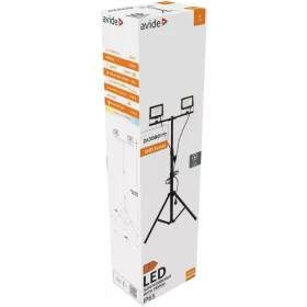   LED Reflektor, Slim, SMD, 2x30W, NW, 4000K, 2 fej tripoddal - Avide