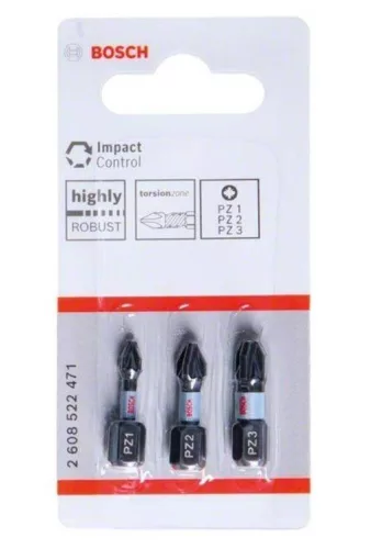 PZ1;2;3x25 BIT  IMPACT 2608522471 BOSCH