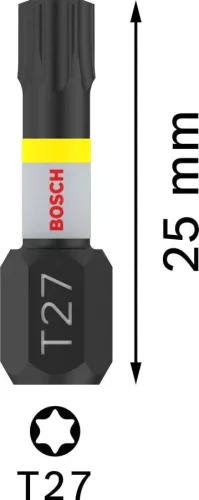 TORX BIT  T27x25 PRO IMPACT 2db/csom 26085224746 BOSCH