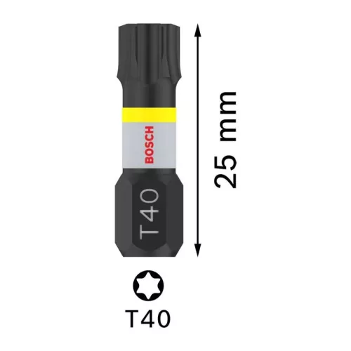 TORX BIT  T40x25 PRO IMPACT 2db/csom 26085224748 
BOSCH
