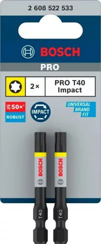 TORX BIT  T40x55 PRO IMPACT 2db/csom 2608522533 BOSCH
