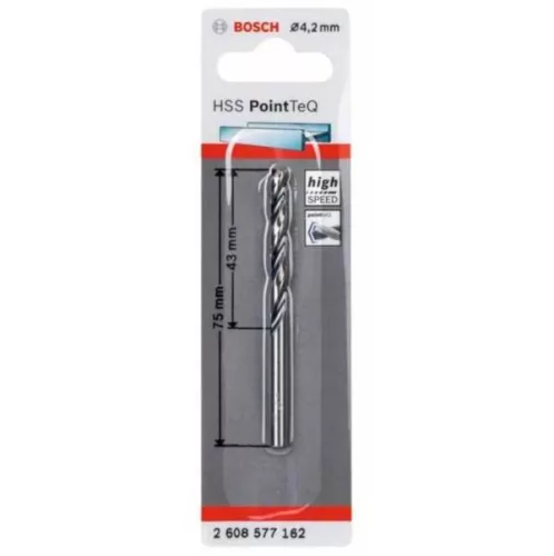 HSS PointTeQ spirálfúró, 4.2 mm