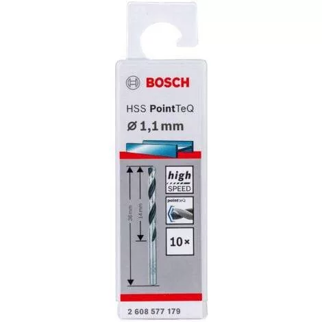 HSS PointTeQ spirálfúró, 1,1 mm