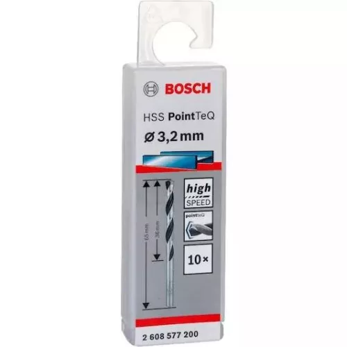 HSS PointTeQ spirálfúró, 3.2 mm