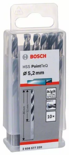 HSS PointTeQ spirálfúró, 5,2 mm