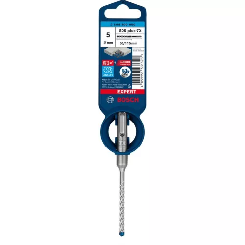 SDS plus-7X Fúrószár 5x115mm 4élű 2608900059 BOSCH