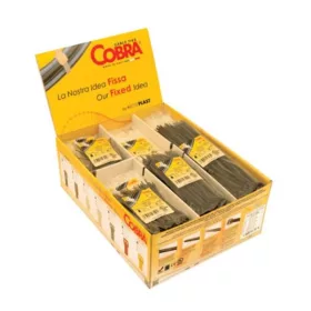   Kábel kötegelő natúr-fekete asztali kihelyező Cobra (3.800db)