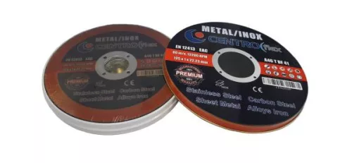 Vágókorong fémre INOX 125x1,0 PREMIUM fém dobozban Centroflex