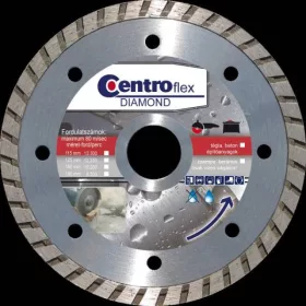Gyémántvágótárcsa turbo  125 x7x22,23 Centroflex
