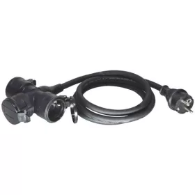 Elosztó, 3 foglalat, IP44, 3m - Entac
