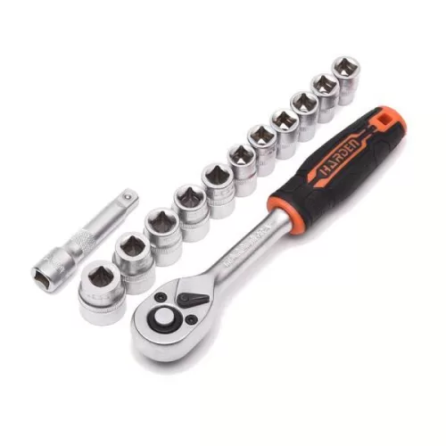 Dugókulcs készlet   13r. 3/8"  8-19 Harden