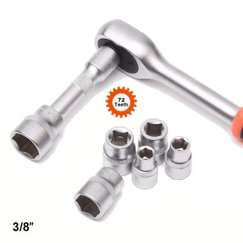 Dugókulcs készlet   13r. 3/8"  8-19 Harden