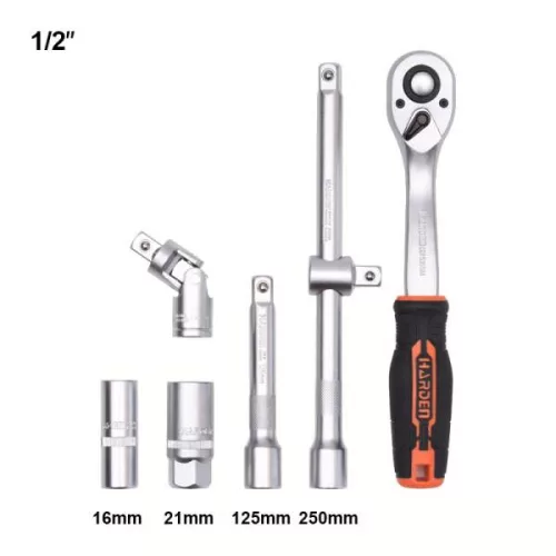 Dugókulcs készlet   94r. 1/2"-1/4" Harden