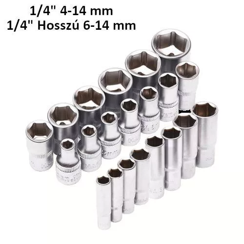 Dugókulcs készlet   94r. 1/2"-1/4" Harden