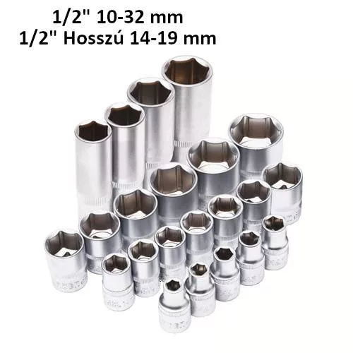Dugókulcs készlet   94r. 1/2"-1/4" Harden