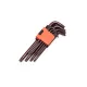 Imbuszkulcs készlet  Torx hosszú   9r. T10-T50 Harden
