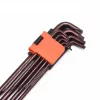 Imbuszkulcs készlet  Torx hosszú   9r. T10-T50 Harden