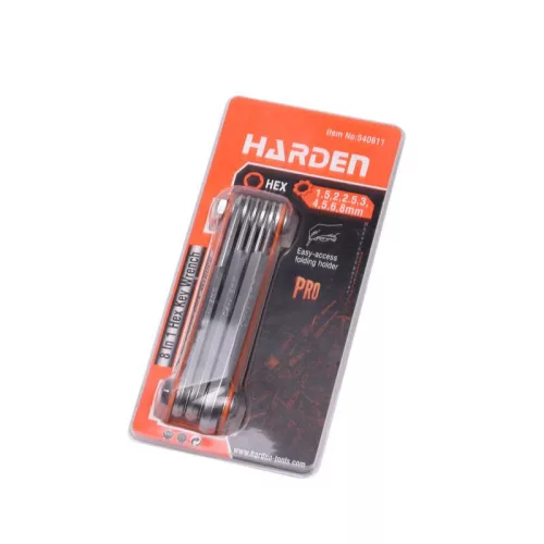 Imbuszkulcs készlet    8r. nyéltokos Harden