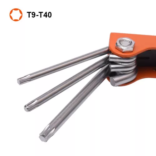 Imbuszkulcs készlet Torx 8r. nyéltokos Harden