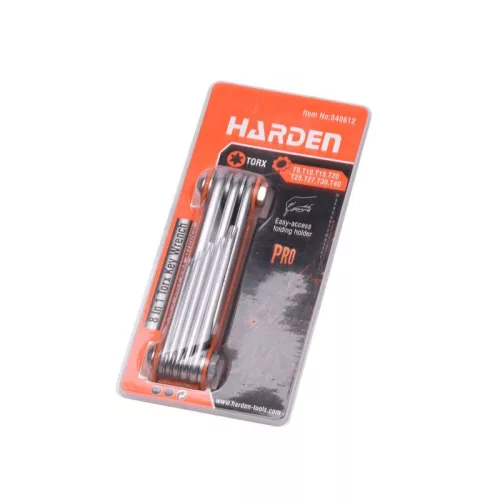 Imbuszkulcs készlet Torx 8r. nyéltokos Harden